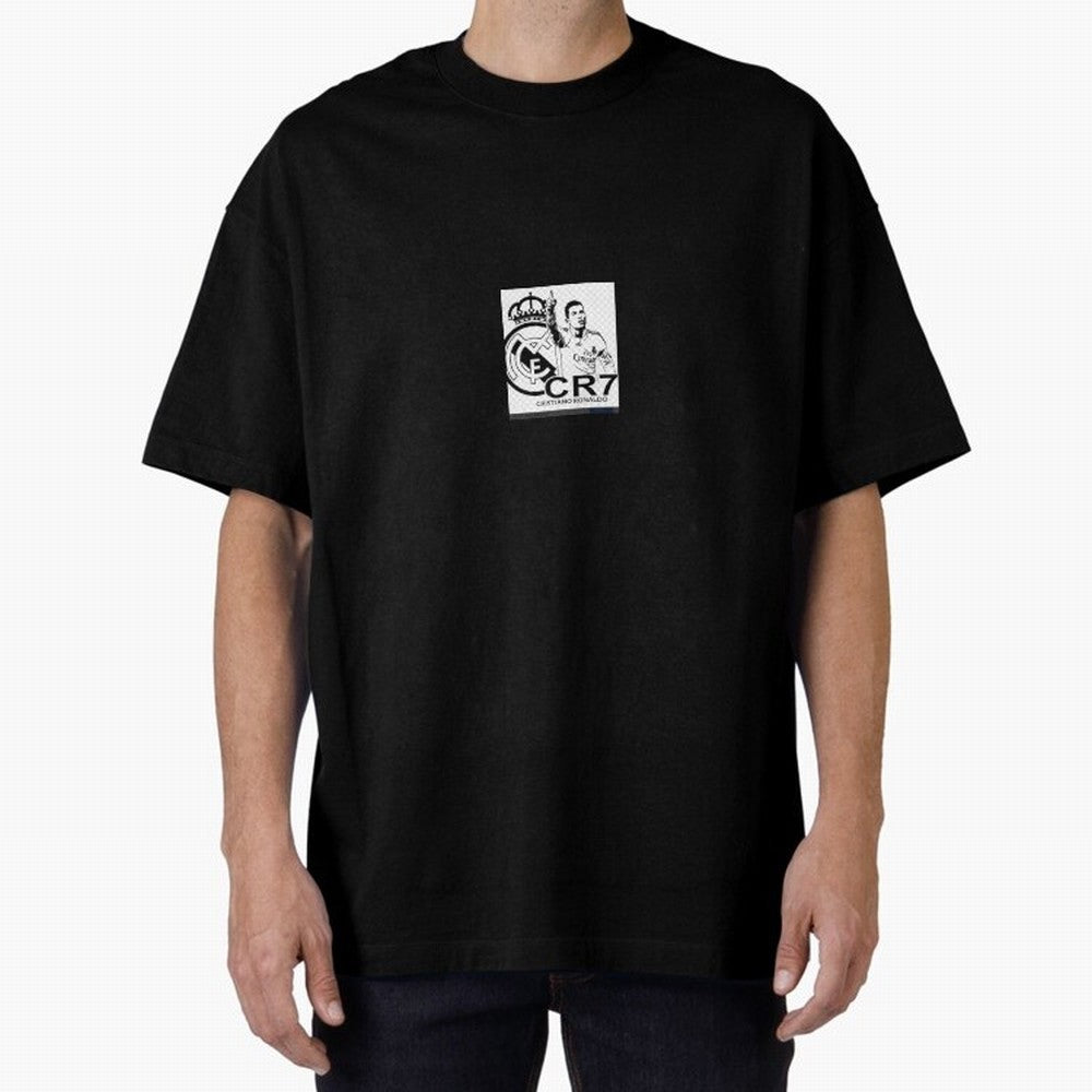 Ronaldo sticker Oversized T-Shirt Make Memories around FIFA World Cup 2026 for Fans of Haaland and France and Portugal, Bringing Tournament Hype, Historic Matchups, Family Viewing Parties and Global Sports Pride; Made for Die Hard Supporters,