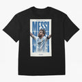 Messi Champion Graphic Oversized T-Shirt Carry the Dream of Match Day Hype around FIFA World Cup 2026 USA Canada Mexico, Cristiano Ronaldo, Spain and Netherlands, Champion Mindset, Group Stage Buzz, Knockout Tension and Passionate Fan Culture;