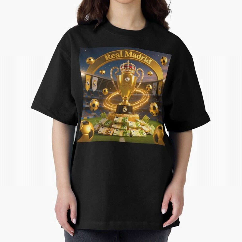 The Wealth of Real Madrid Oversized T-Shirt Bring International Match Energy to FIFA World Cup 2026 for Fans of Mbappe and Neymar and Argentina, Bringing Stadium Chants, National Pride, Trophy Dreams and Unforgettable Football Memories; Made for
