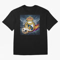 Real Madrid's ball Oversized T-Shirt Enjoy the FIFA World Cup 2026 USA Canada Mexico Journey through Cristiano Ronaldo Highlights, France and Portugal Pride, Football Passion, Legendary Performances, Festival Vibes and Supporter Community; Made for