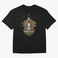 Portugal 2026 Football Crest ¨C Portuguese Soccer Supporters Pride Design Oversized T-Shirt Join Supporters Worldwide for Global Football Passion for FIFA World Cup 2026, Connected to Mbappe and Neymar, Spain and Netherlands, Sports Nostalgia,