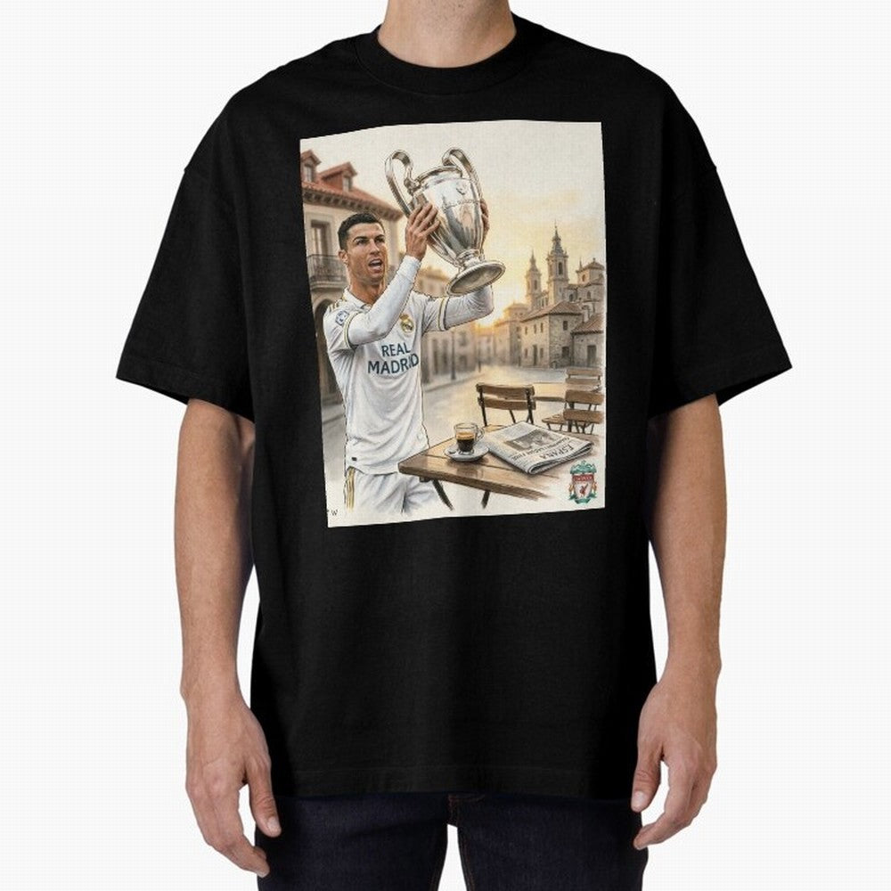 Madrid Oversized T-Shirt Share the Excitement of FIFA World Cup 2026 Group Stage Built around Haaland and Mbappe, Argentina and Brazil Energy, Soccer Culture, Superstar Moments, National Team Dreams and Competitive Fire; Built for Supporters