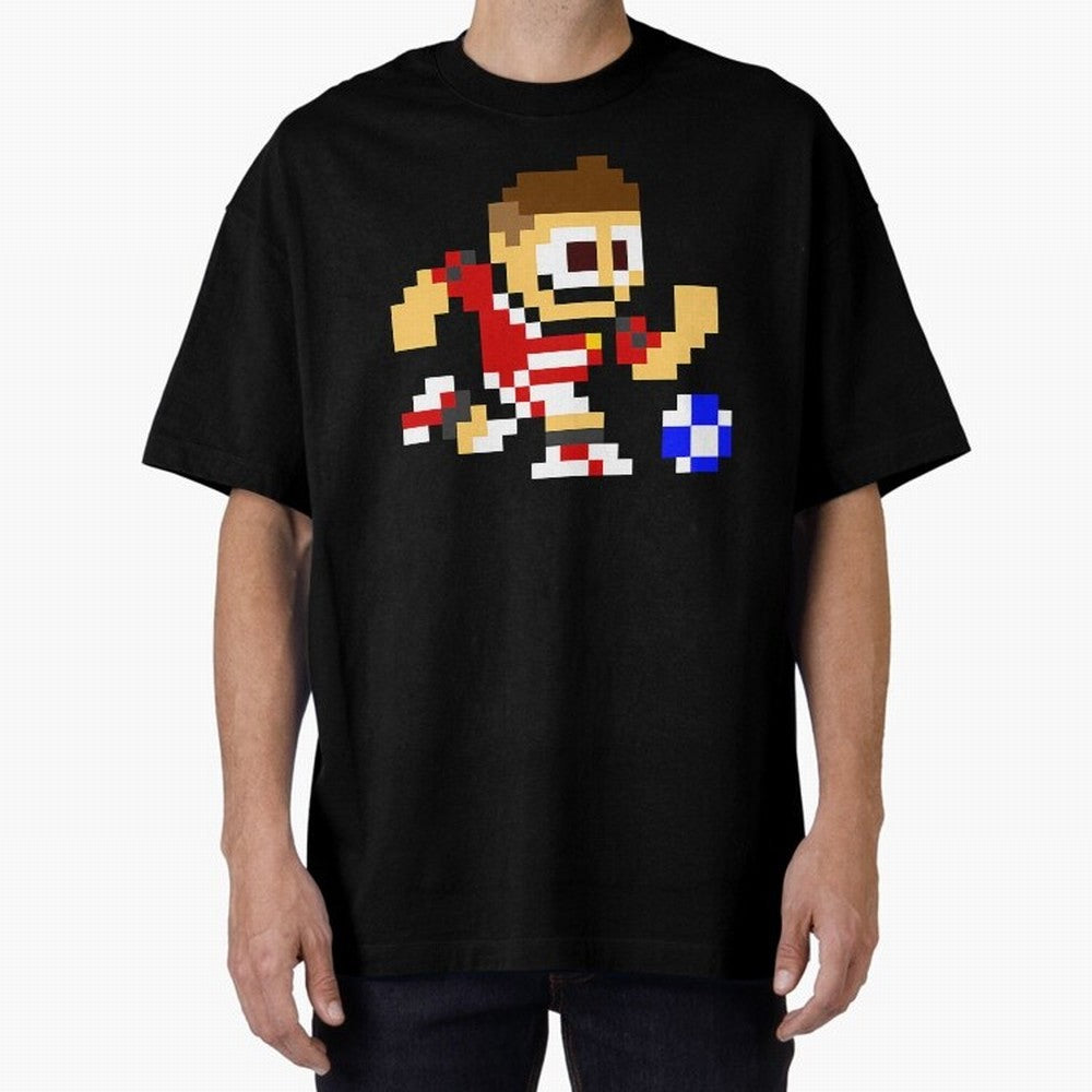 Ronaldo Manchester United (8-bit Football / Soccer Player) Oversized T-Shirt Make Memories around the FIFA World Cup 2026 Group Stage Journey through Messi, Neymar and Mbappe Highlights, Brazil Pride, Fan Favorite Moments, National Team Passion,
