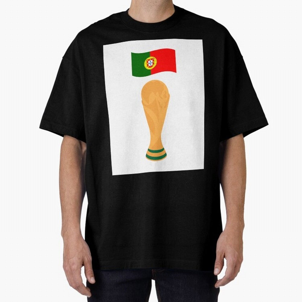 Portugal Football Fan T-Shirt Oversized T-Shirt Live for the Drama of FIFA World Cup 2026 USA Canada Mexico for Fans of Neymar and England, France and Netherlands, Bringing Sports Nostalgia, International Competition, Famous Players and