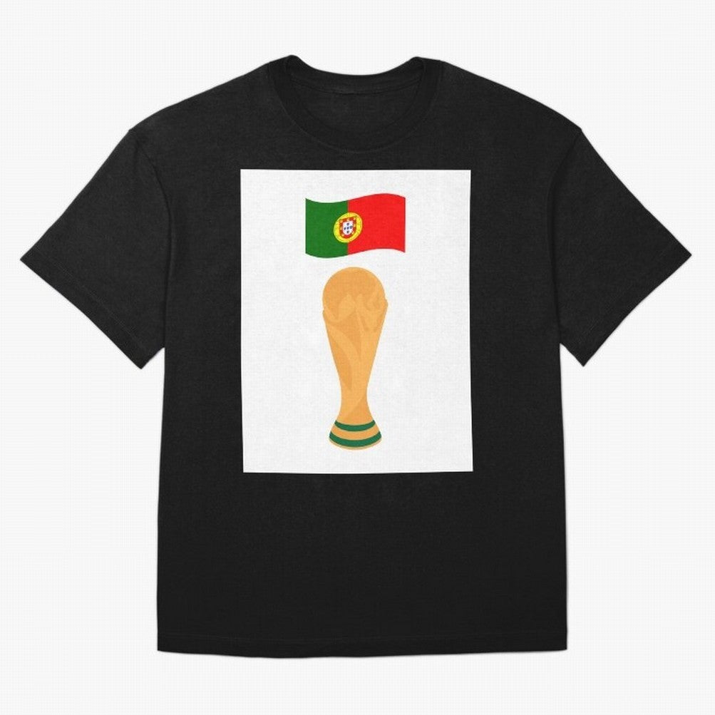 Portugal Football Fan T-Shirt Oversized T-Shirt Live for the Drama of FIFA World Cup 2026 USA Canada Mexico for Fans of Neymar and England, France and Netherlands, Bringing Sports Nostalgia, International Competition, Famous Players and