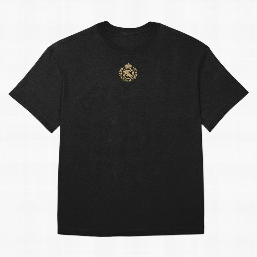 REAL MADRID GOLDEN EMBROIDERY Oversized T-Shirt Support FIFA World Cup 2026 Spirit, with Germany, CR7, Goal Celebration Energy, Supporter Heritage, Football Icons and Worldwide Tournament Joy; Ideal for Passionate Fans Who Love Underdog Stories,