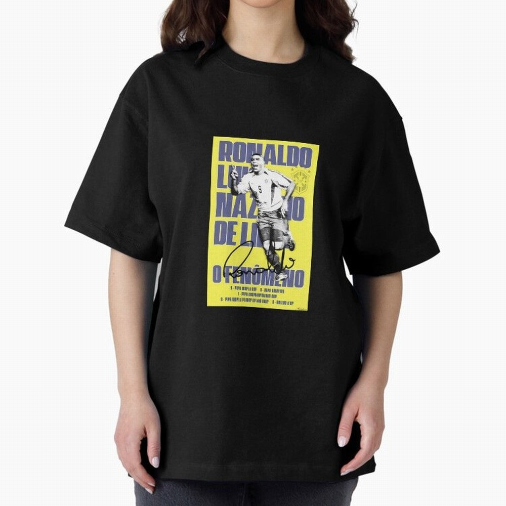 R9 Ronaldo Nazario Oversized T-Shirt Bring World Football Passion into FIFA World Cup 2026 Filled with Haaland, Argentina, France and Brazil Energy, Stadium Chants, National Pride, Trophy Dreams and Unforgettable Football Memories; Created for