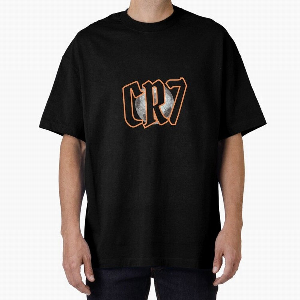 CR7 BLACK Oversized T-Shirt Bring a Vintage Feel to the FIFA World Cup 2026 Group Stage Journey through Cristiano Ronaldo, Haaland and CR7 Highlights, Brazil, Portugal and Argentina Pride, Tournament Hype, Historic Matchups, Family Viewing Parties