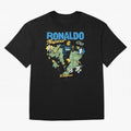 R9 Ronaldo Nazario Retro Brazil Soccer Oversized T-Shirt Turn Up for FIFA World Cup 2026 USA Canada Mexico for Fans of CR7 and Messi and Argentina and Brazil, Bringing Fan Favorite Moments, National Team Passion, Big Match Drama and Soccer History;