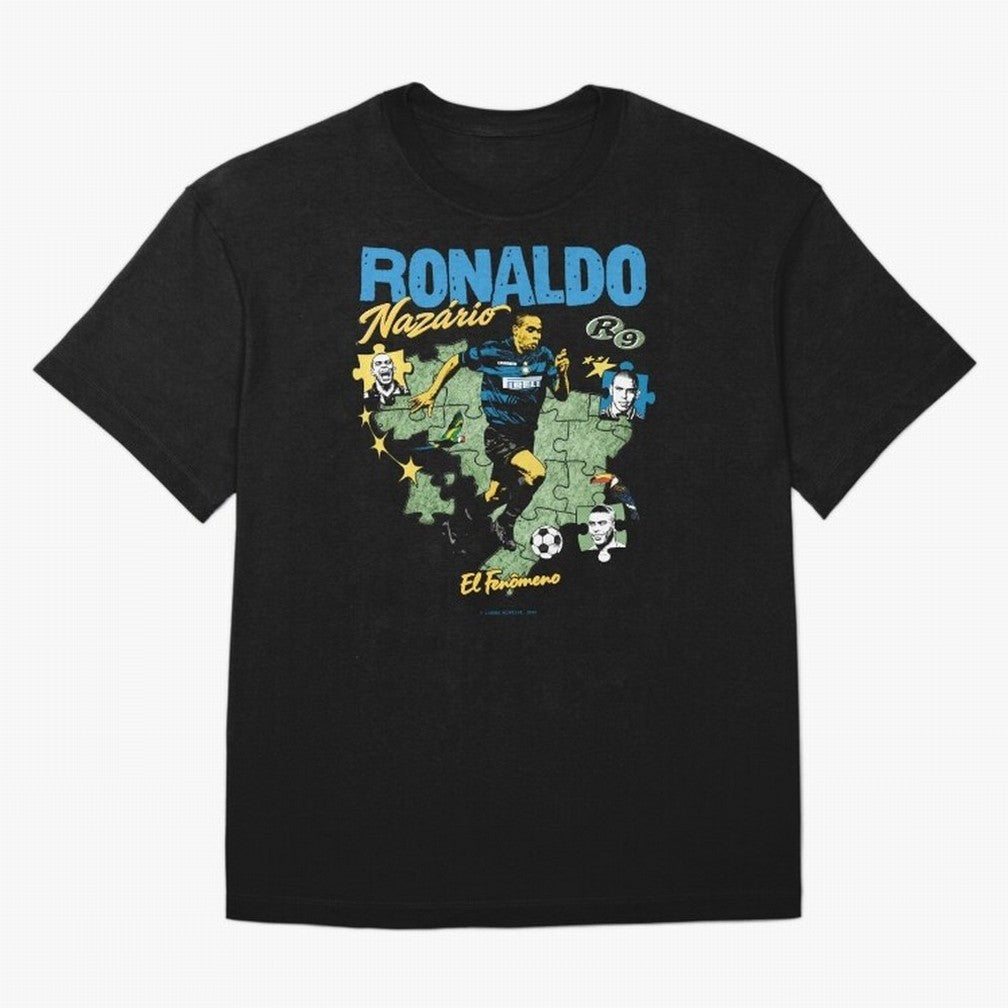 R9 Ronaldo Nazario Retro Brazil Soccer Oversized T-Shirt Turn Up for FIFA World Cup 2026 USA Canada Mexico for Fans of CR7 and Messi and Argentina and Brazil, Bringing Fan Favorite Moments, National Team Passion, Big Match Drama and Soccer History;