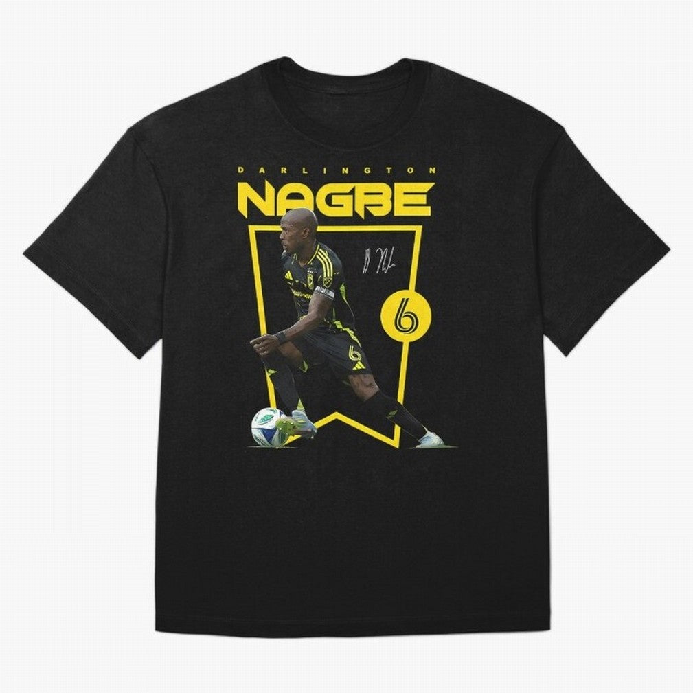 Darlington Nagbe Columbus Crew Oversized T-Shirt Honor Football Greatness during FIFA World Cup 2026 USA Canada Mexico with Messi, CR7 and Mbappe, Argentina, France and Brazil Energy, Championship Spirit, Famous Goals, Roaring Crowds and