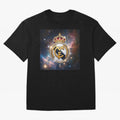 The Real Madrid Galaxy Oversized T-Shirt Join Supporters Worldwide for FIFA World Cup 2026 Spirit, Celebrating Argentina, Cristiano Ronaldo, Haaland and CR7, Vintage Soccer Flavor, Modern Football Stars, National Flags and Final Night Emotion;