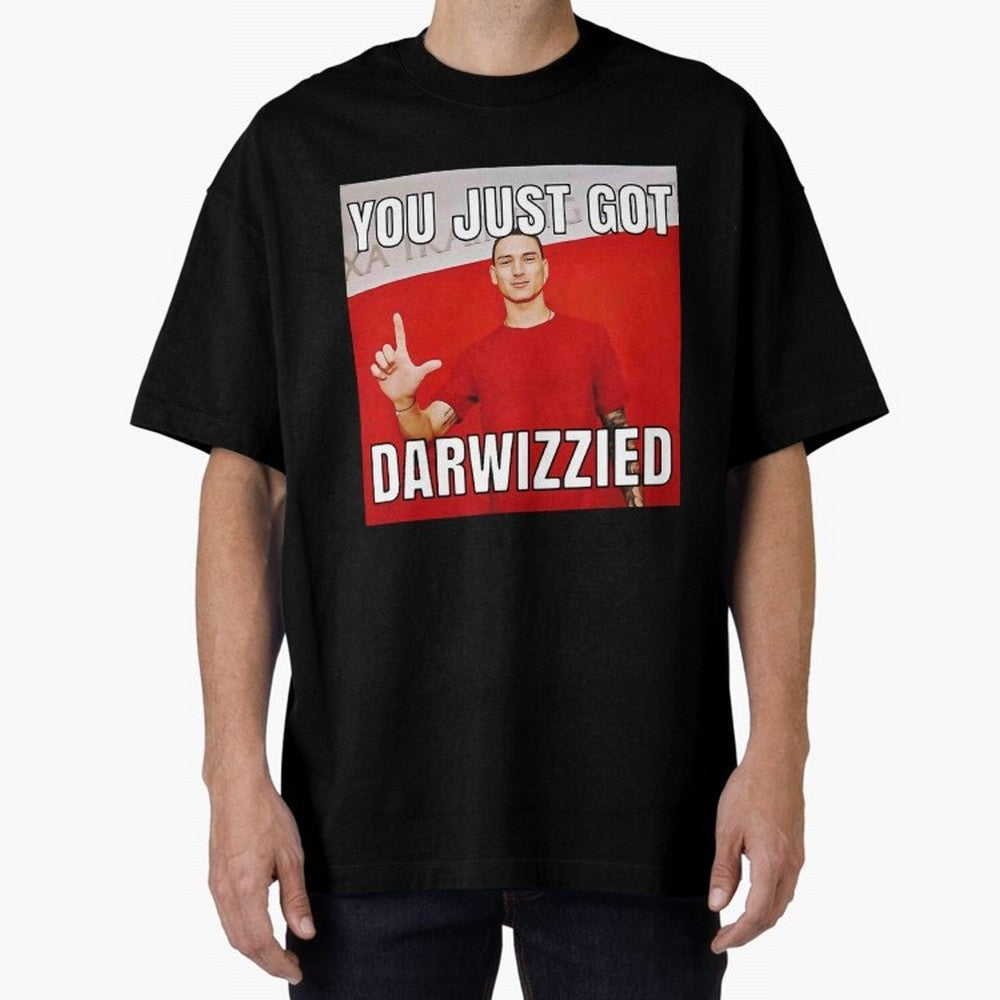 You Just Got Darwizzied Active Oversized T-Shirt Feel FIFA World Cup 2026 Group Stage Highlighting Haaland, Spain and Netherlands Energy, Game Day Rituals, Football Legends, Country Pride and the Road to the Final; Great for Watch Parties, Sports
