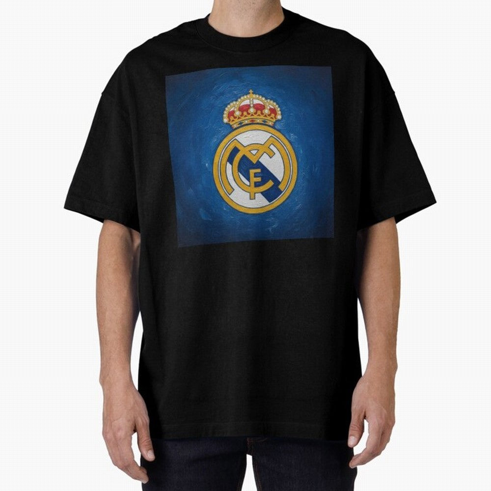 Real Madrid FC - Painting Oversized T-Shirt Back the Journey through FIFA World Cup 2026 Group Stage for Fans of Haaland and Mbappe and Spain, Bringing Champion Mindset, Group Stage Buzz, Knockout Tension and Passionate Fan Culture; Perfect for