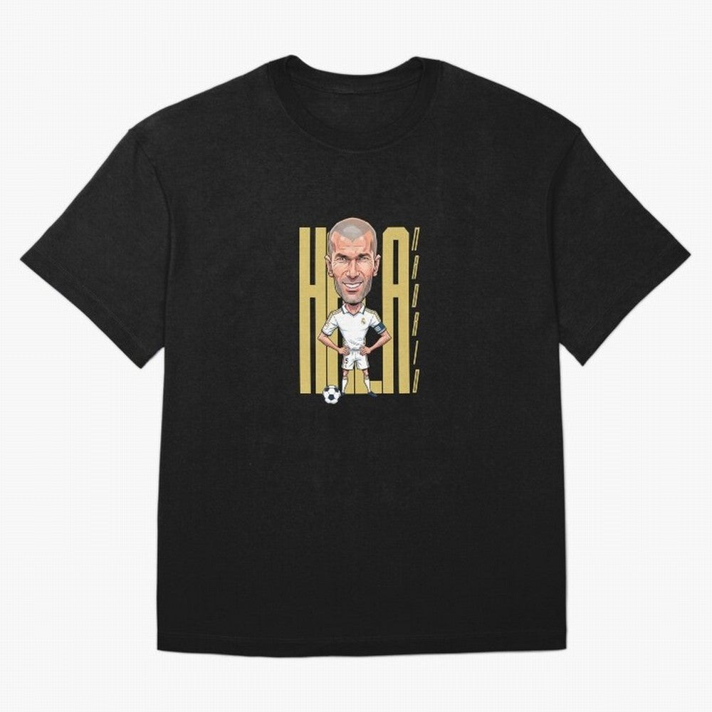 Caricature of Zin¨¦dine Zidane Hala Madrid Oversized T-Shirt Enjoy the Biggest Football Party of Global Football Passion for FIFA World Cup 2026, Made for Mbappe and Neymar, Netherlands, Soccer Culture, Superstar Moments, National Team Dreams and