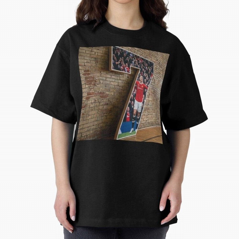 number 7 Oversized T-Shirt Cheer for FIFA World Cup 2026 Spirit, Inspired by Portugal, Spain and Germany, Mbappe, Worldwide Fan Energy, Dramatic Goals, Stadium Lights and Championship Celebrations; Ideal for Fans Who Follow Messi, Cristiano