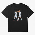 Ronaldo Madrid Celebration Duo Oversized T-Shirt Follow Every Goal of FIFA World Cup 2026 USA Canada Mexico Built around Haaland, Brazil Energy, Match Day Excitement, Supporter Culture, Golden Goals and Global Football Passion; Ideal for Passionate