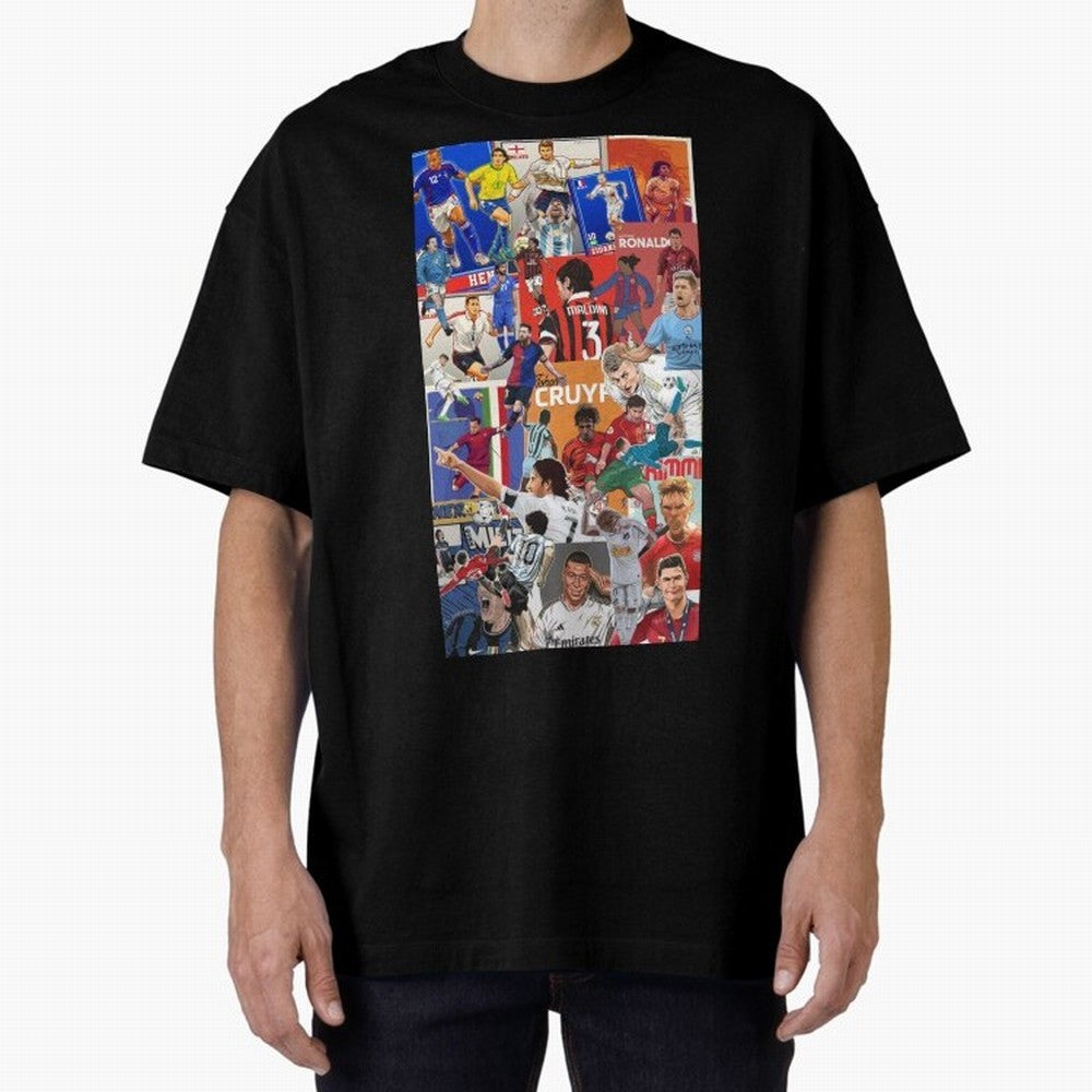 The Greats Oversized T-Shirt Fuel the Hype around FIFA World Cup 2026 Group Stage Spirit, Capturing France and Portugal, Messi, CR7 and Mbappe, Stadium Memories, Football Loyalty, International Chants and Championship Tradition; Built for