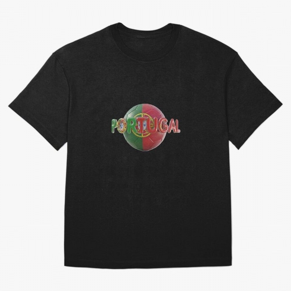 Portugal Soccer World Cup Oversized T-Shirt Treasure Global Football Passion for FIFA World Cup 2026 Group Stage, Inspired by Mbappe and Neymar, Portugal, Spain and Germany, Stadium Memories, Football Loyalty, International Chants and Championship