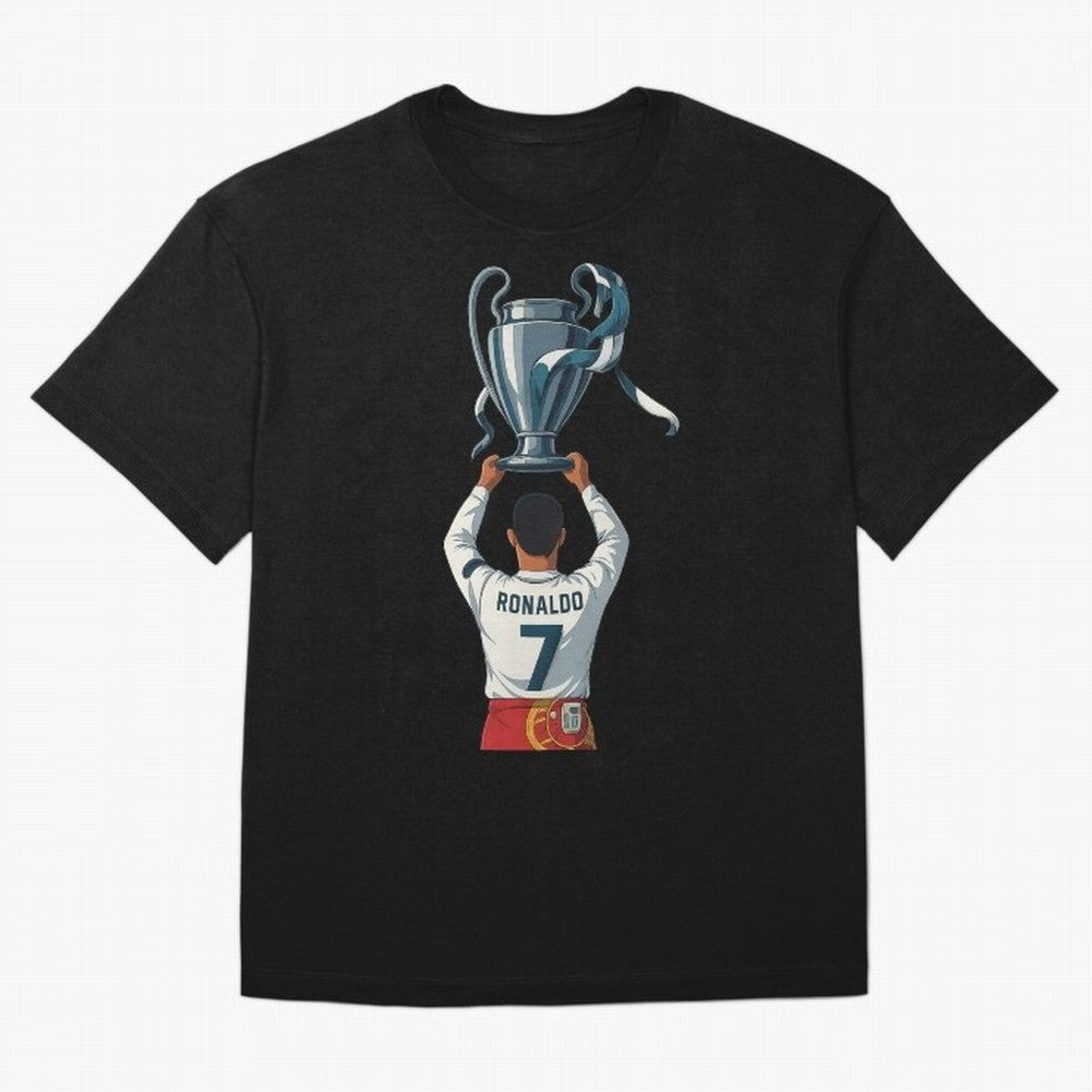 Ronaldo Oversized T-Shirt Fuel the FIFA World Cup 2026 USA Canada Mexico Journey through Haaland and Mbappe Highlights, England and Germany Pride, Fan Favorite Moments, National Team Passion, Big Match Drama and Soccer History; Ideal for Passionate