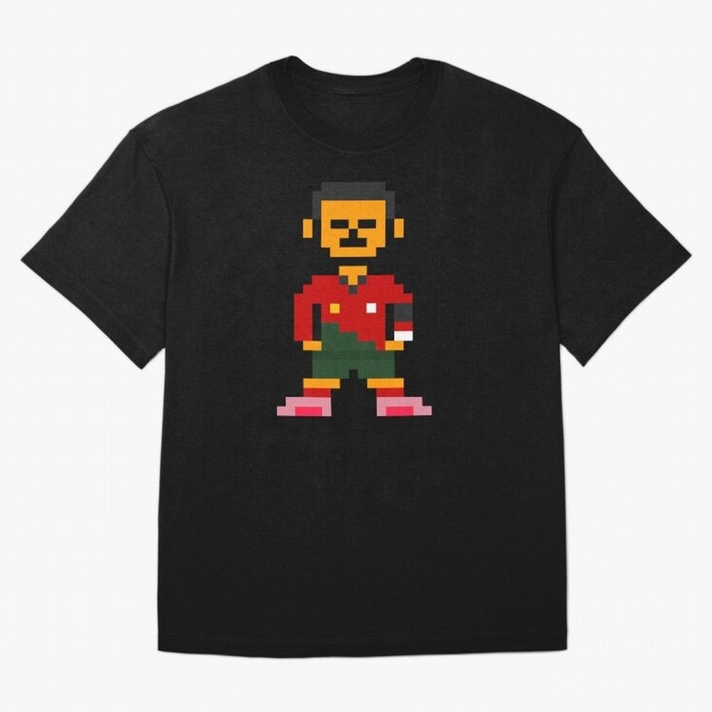 Pixel Pose Ronaldo Oversized T-Shirt Follow the Final Road of Global Football Passion for FIFA World Cup 2026, Capturing Cristiano Ronaldo, Haaland and CR7, Brazil, Match Day Excitement, Supporter Culture, Golden Goals and Global Football Passion;