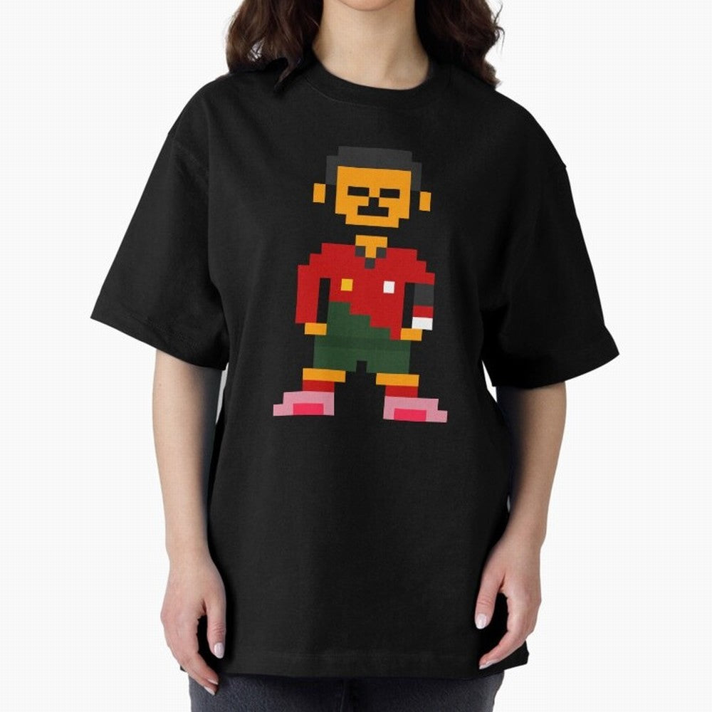 Pixel Pose Ronaldo Oversized T-Shirt Follow the Final Road of Global Football Passion for FIFA World Cup 2026, Capturing Cristiano Ronaldo, Haaland and CR7, Brazil, Match Day Excitement, Supporter Culture, Golden Goals and Global Football Passion;