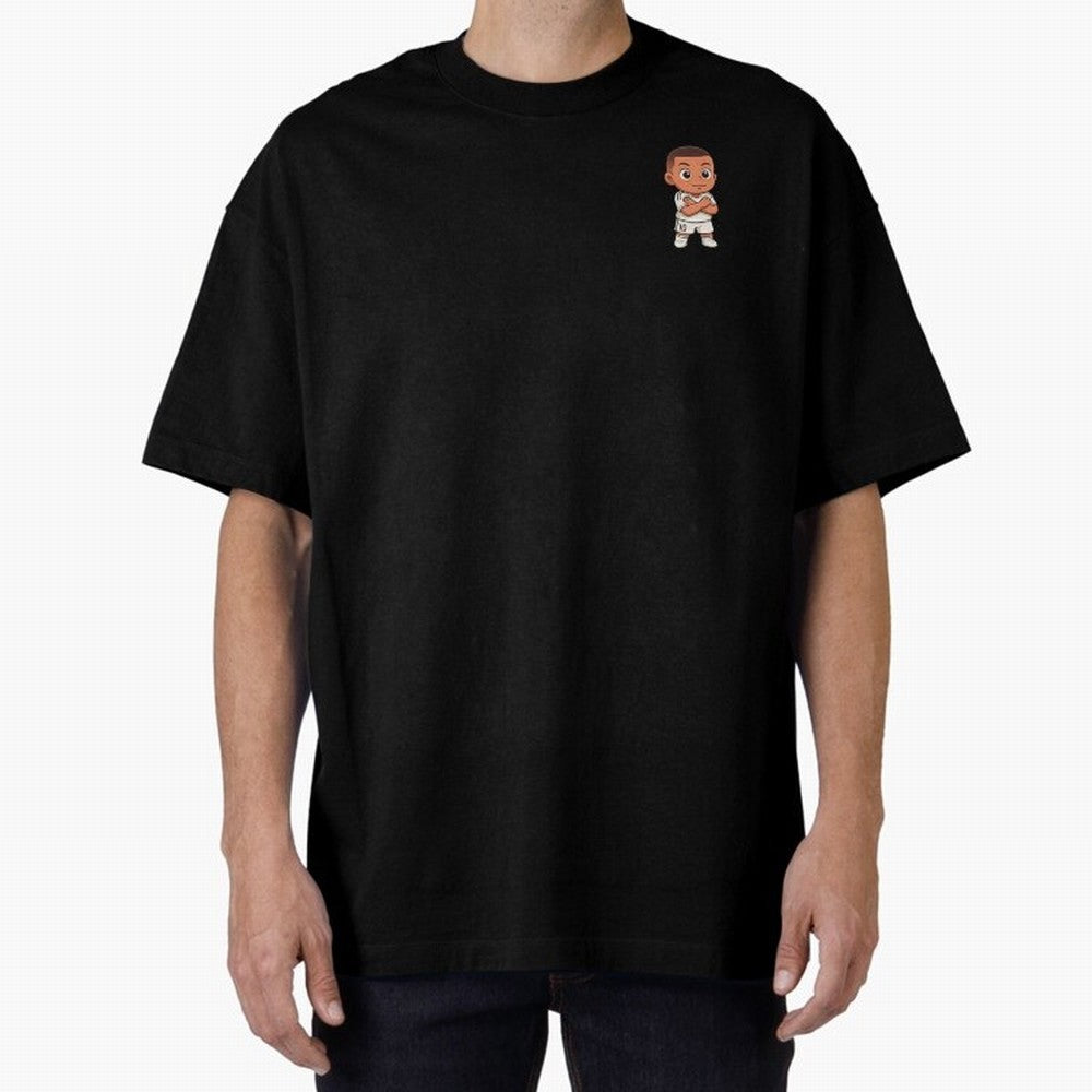 KYLIAN MBAPPE REAL MADRID CELEBRATION | CHIBI STICKER Oversized T-Shirt Celebrate Classic Football Spirit in Match Day Hype around FIFA World Cup 2026, Messi and Cristiano Ronaldo, Argentina and Brazil, Football History, Final Match Energy, Crowd