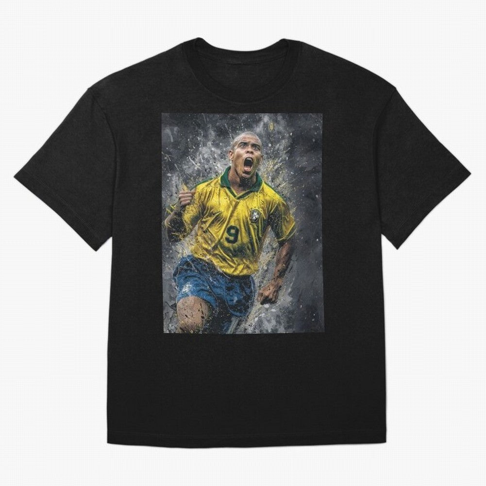 Ronaldo Naz¨¢rio - Il Fenomeno (Brazil) Oversized T-Shirt Feel the Heartbeat of FIFA World Cup 2026 Group Stage Spirit, Driven by Portugal, Neymar, Global Supporter Spirit, Legendary Goals, National Colors and Tournament Celebration; Made for Die