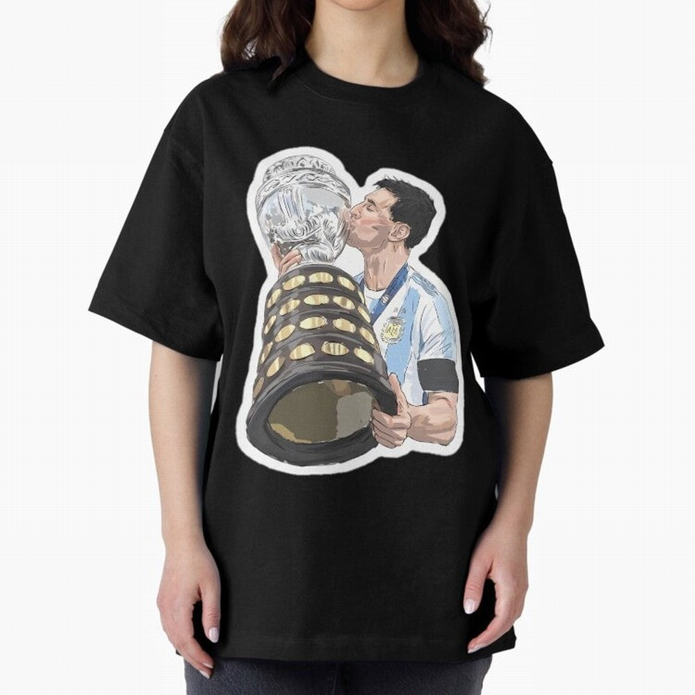 Messi and World Cup Oversized T-Shirt Showcase the FIFA World Cup 2026 Group Stage Journey through Haaland and Mbappe Highlights, Brazil, Portugal and Argentina Pride, Stadium Chants, National Pride, Trophy Dreams and Unforgettable Football