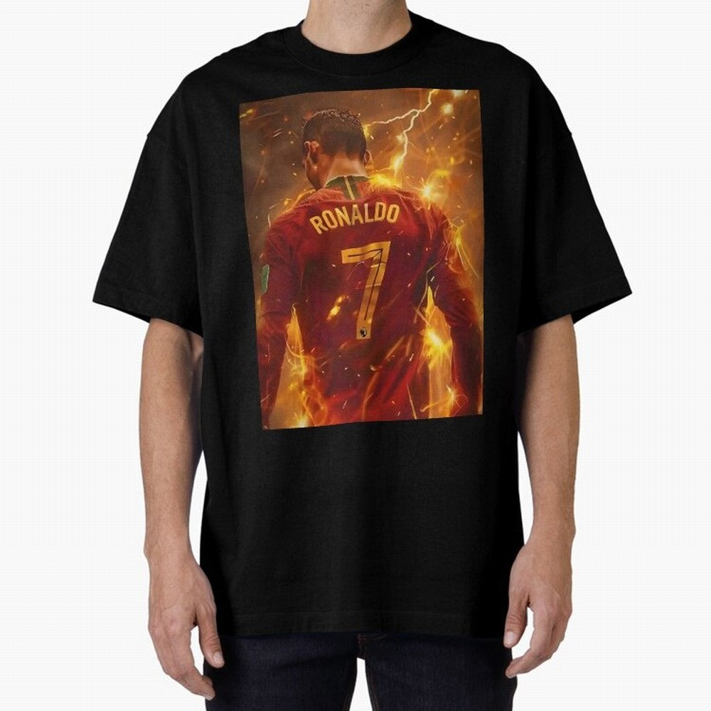 CR7 Christiano Ronaldo Oversized T-Shirt Elevate Global Football Passion for FIFA World Cup 2026 USA Canada Mexico, Made for CR7, Argentina, Worldwide Fan Energy, Dramatic Goals, Stadium Lights and Championship Celebrations; Built for Supporters