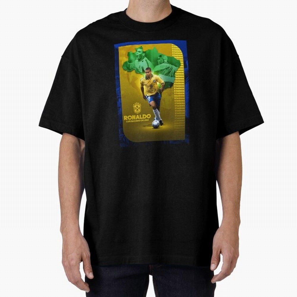Ronaldo Lu¨ªs Naz¨¢rio de Lima O Fen?meno Brazil Football Legend Oversized T-Shirt Capture Stadium Memories from the FIFA World Cup 2026 Group Stage Journey through Mbappe Highlights, Brazil, Portugal and Argentina Pride, Football Festival