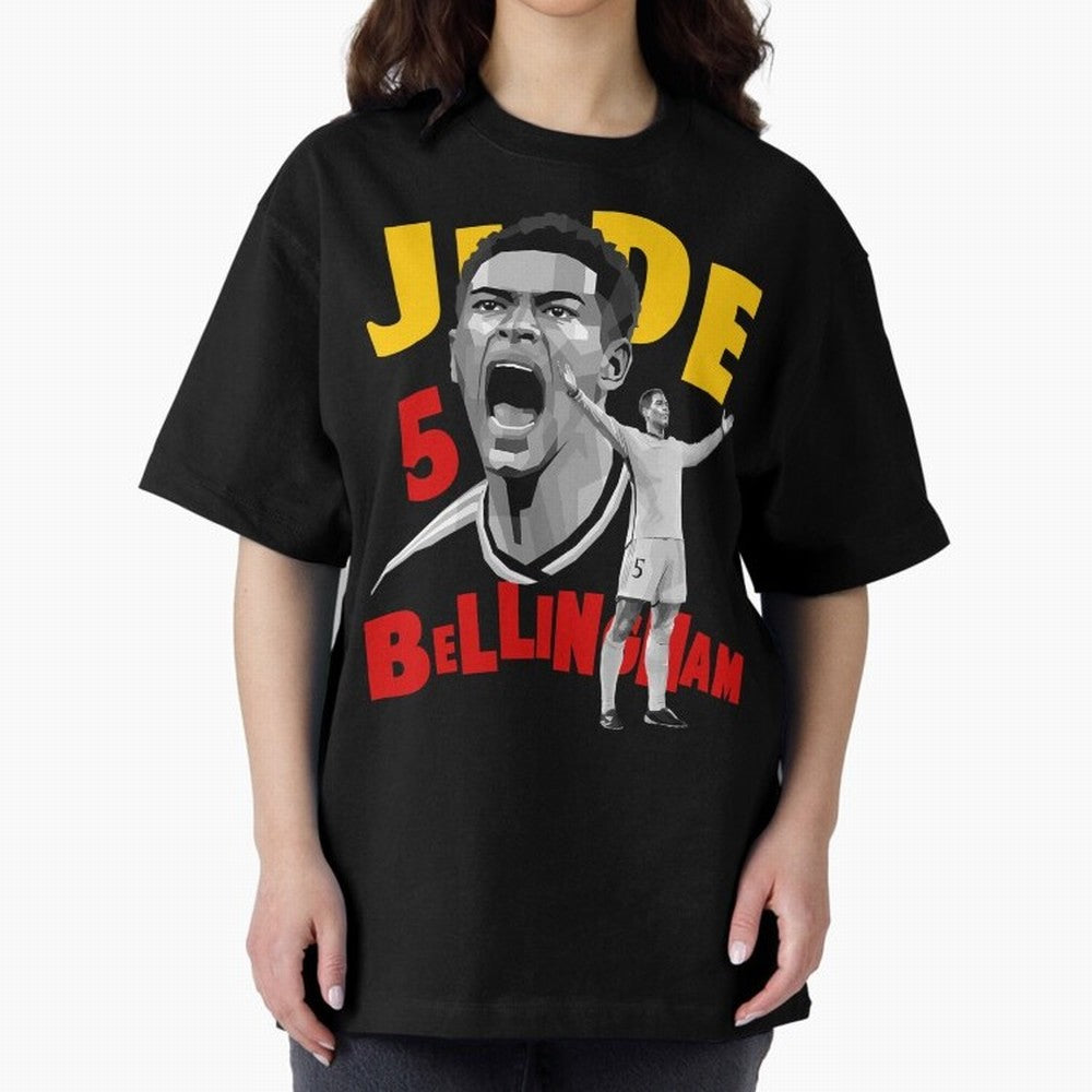 Jude Bellingham Oversized T-Shirt Join Supporters Worldwide for FIFA World Cup 2026 USA Canada Mexico Capturing Messi and Cristiano Ronaldo, Brazil Energy, Game Day Rituals, Football Legends, Country Pride and the Road to the Final; Made for Die