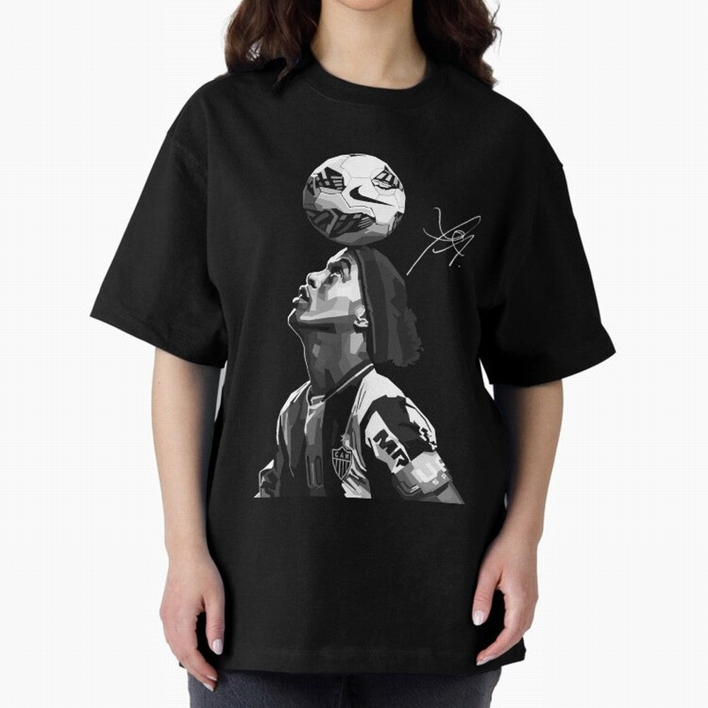 Ronaldinho Black and White Oversized T-Shirt Support Your Favorite Stars during the FIFA World Cup 2026 Group Stage Journey through Mbappe Highlights, Netherlands Pride, Match Day Excitement, Supporter Culture, Golden Goals and Global Football