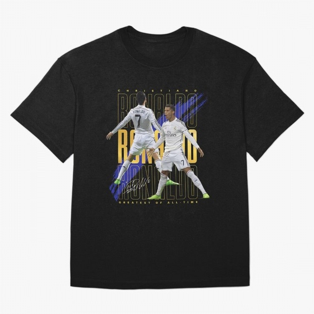 Ronaldo Soccer Legend Design For Football Fans Gift For Sports Enthusiasts Oversized T-Shirt Bring Home the FIFA World Cup 2026 Group Stage Journey through Neymar, Haaland and Cristiano Ronaldo Highlights, Portugal Pride, Tournament Hype, Historic