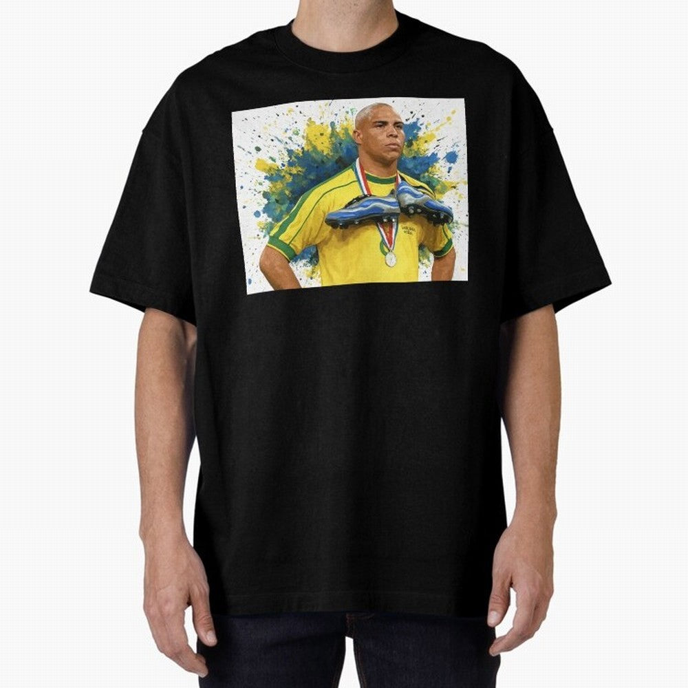 Ronaldo, O Fen?meno Oversized T-Shirt Bring Match Day Hype around FIFA World Cup 2026, Cristiano Ronaldo, Haaland and CR7, Argentina and Brazil, Championship Spirit, Famous Goals, Roaring Crowds and International Football Unity; Great for Watch