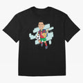 BACK TO SCHOOL - CARICATURE - CHRISTIANO - RONALDO Oversized T-Shirt Relive FIFA World Cup 2026 USA Canada Mexico Driven by CR7, Germany Energy, Goal Celebration Energy, Supporter Heritage, Football Icons and Worldwide Tournament Joy; Perfect for