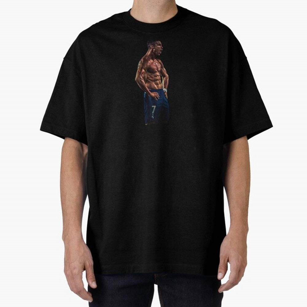 Christiano Ronaldo CR7 Oversized T-Shirt Capture FIFA World Cup 2026 Spirit, Made for France and Portugal, Messi and Cristiano Ronaldo, Match Day Excitement, Supporter Culture, Golden Goals and Global Football Passion; Perfect for Supporters Who