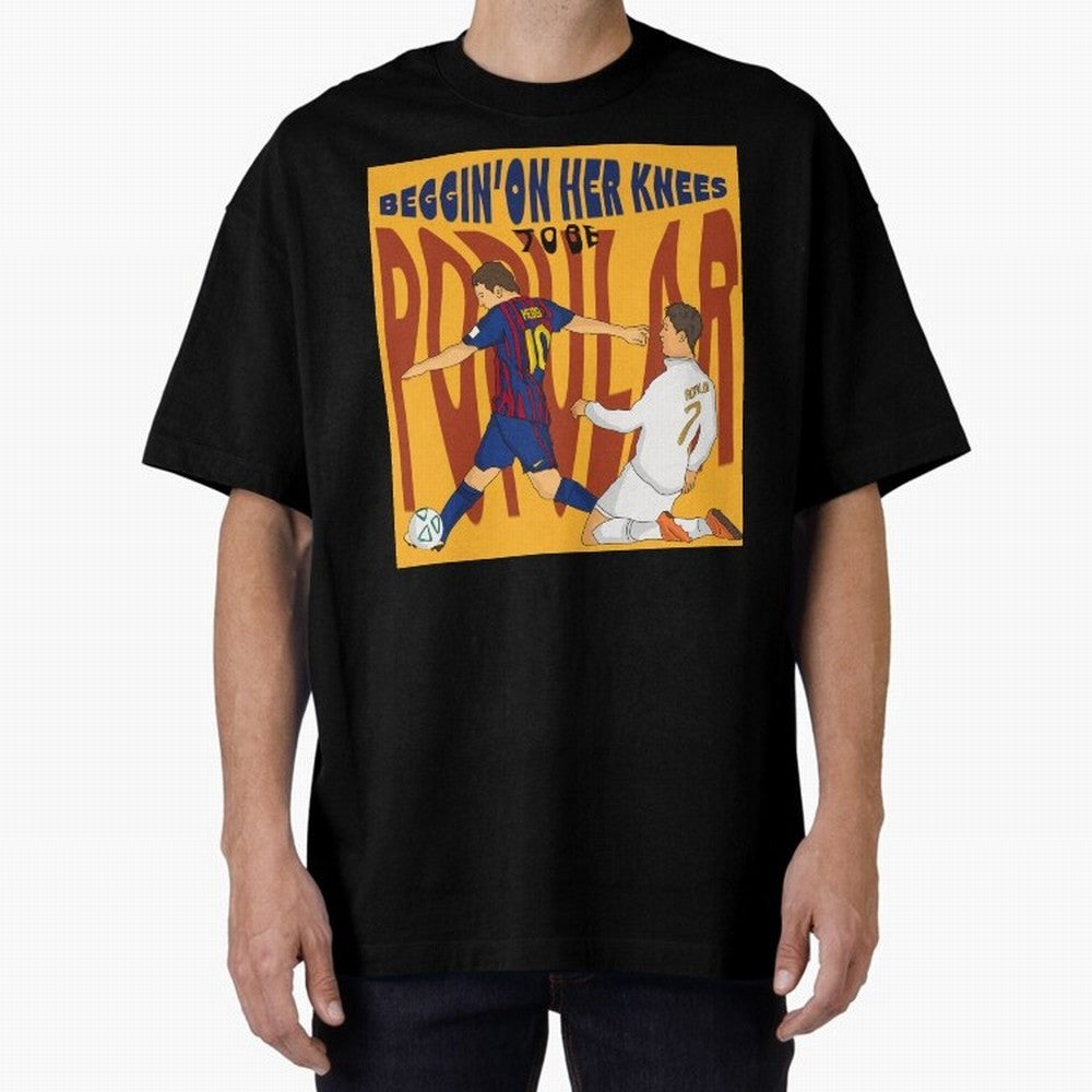 Messi and Ronaldo el classico Oversized T-Shirt Bring International Match Energy to FIFA World Cup 2026 for Fans of Messi and Cristiano Ronaldo and England and Germany, Bringing Global Supporter Spirit, Legendary Goals, National Colors and