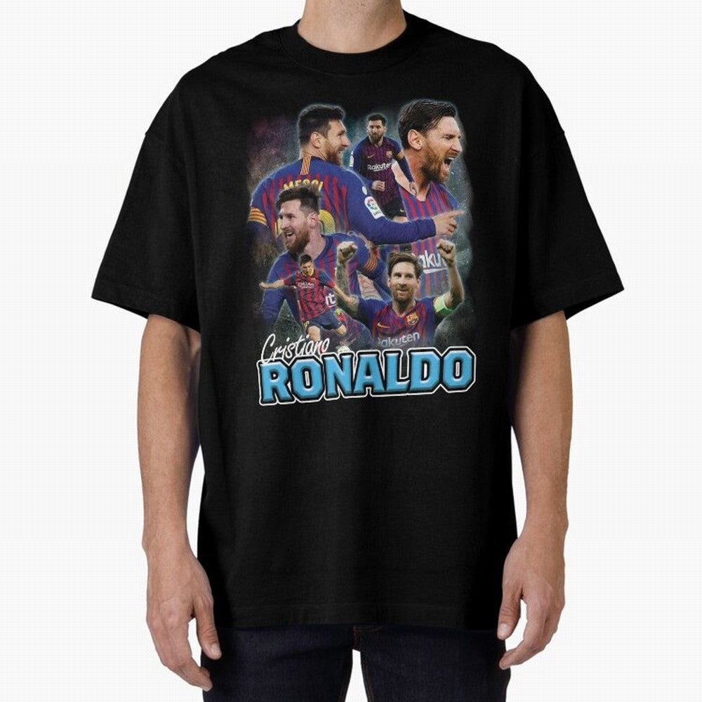 Ronaldo / Messi Pardoy Shirt Oversized T-Shirt Turn Football Passion into Global Football Passion for FIFA World Cup 2026 USA Canada Mexico, Connected to Messi, CR7 and Mbappe, Spain, Soccer Culture, Superstar Moments, National Team Dreams and