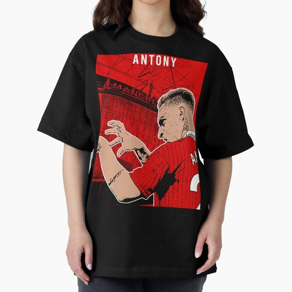 Antony Oversized T-Shirt Feel International Energy from the FIFA World Cup 2026 USA Canada Mexico Journey through Cristiano Ronaldo Highlights, Portugal, Spain and Germany Pride, Match Day Excitement, Supporter Culture, Golden Goals and Global