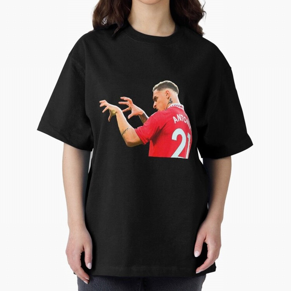 Antony Oversized T-Shirt Show Championship Spirit for Global Football Passion for FIFA World Cup 2026, Highlighting CR7, Germany, Football History, Final Match Energy, Crowd Noise and Once in a Lifetime Moments; Created for Match Day Parties,