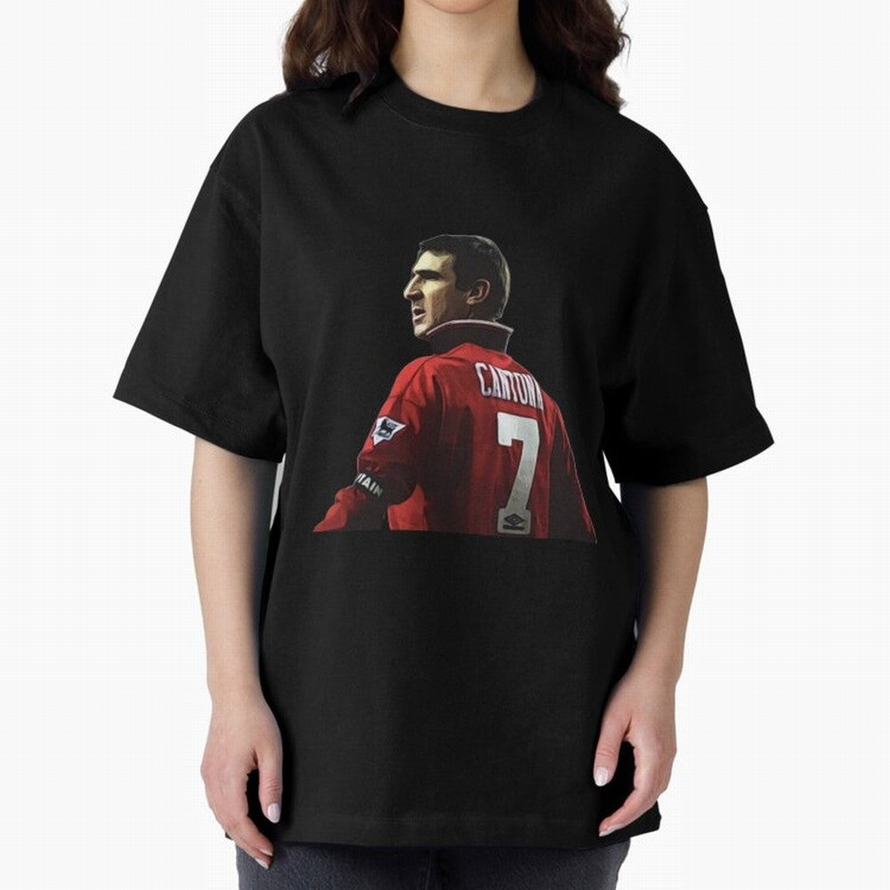 King of Manchester Eric Cantona Oversized T-Shirt Show Match Day Excitement for the FIFA World Cup 2026 Journey through Haaland and Mbappe Highlights, Spain and Netherlands Pride, Stadium Memories, Football Loyalty, International Chants and