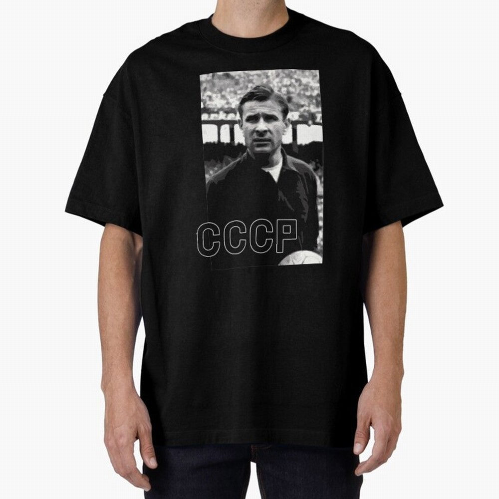 Lev Yashin Football Legends1 Oversized T-Shirt Keep the Match Day Mood of the FIFA World Cup 2026 Group Stage Journey through Messi, Neymar and Mbappe Highlights, England Pride, Classic Soccer Heritage, Championship Pressure, Fan Loyalty and