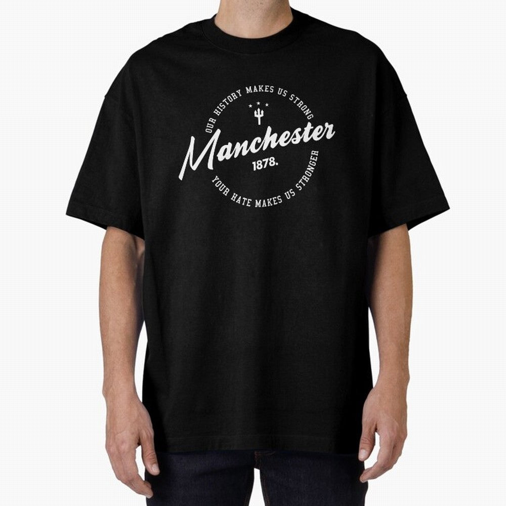Mancester United Quotes Oversized T-Shirt Turn Up for FIFA World Cup 2026 USA Canada Mexico Spirit, Built around France, Haaland, Champion Mindset, Group Stage Buzz, Knockout Tension and Passionate Fan Culture; Perfect for Fans, Collectors, Family