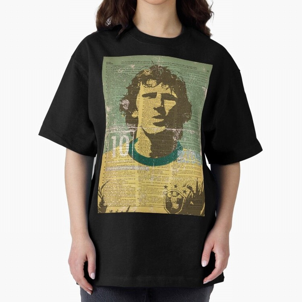 ZICO Oversized T-Shirt Stand Proud for FIFA World Cup 2026 Group Stage Centered on Messi and Cristiano Ronaldo, England, France and Netherlands Energy, Retro Football Energy, Iconic Rivalries, Trophy Chase Drama and Stadium Atmosphere; Ideal for