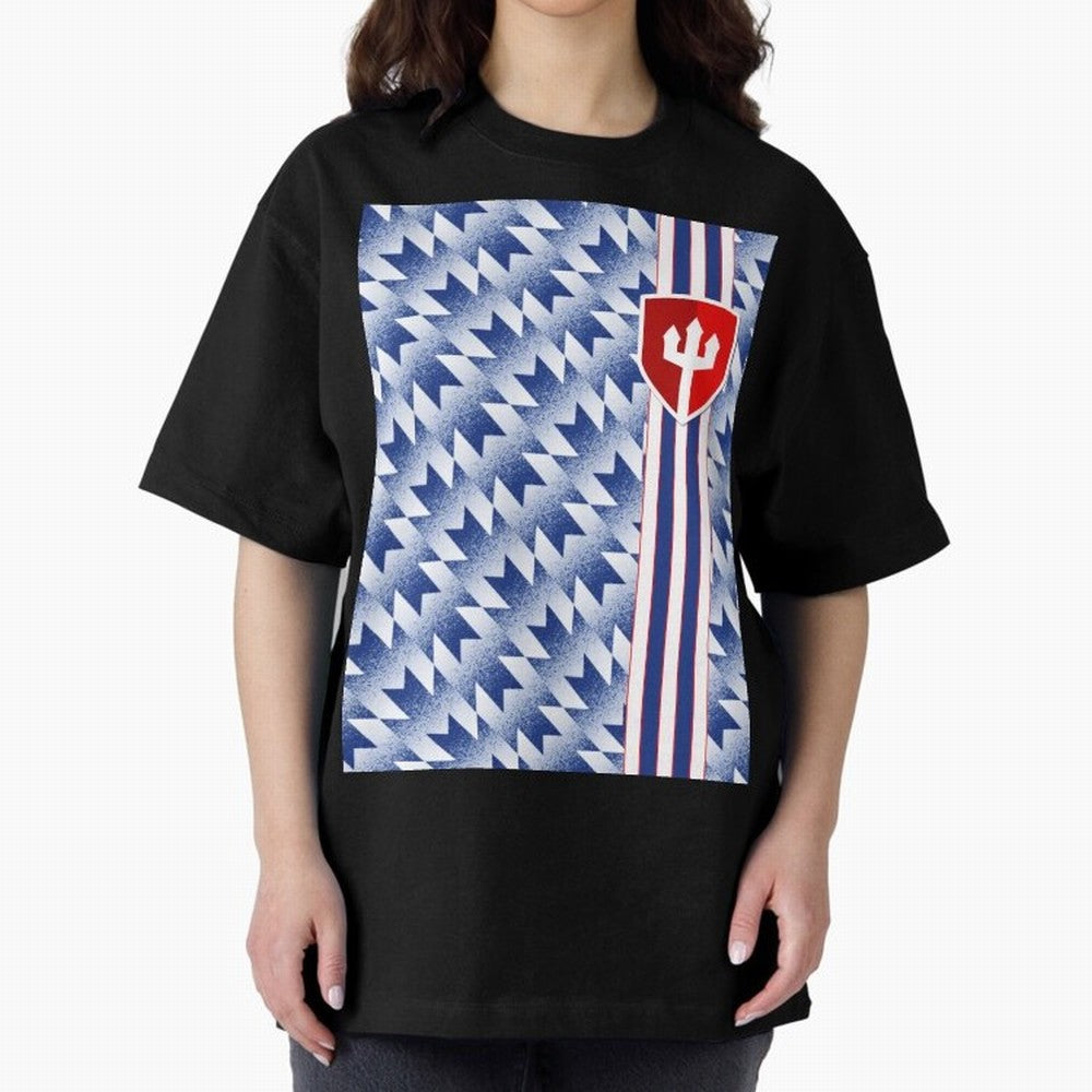 Manchester United 94 Away Jersey Pattern Oversized T-Shirt Feel FIFA World Cup 2026 USA Canada Mexico Spirit, Driven by Brazil, Haaland, Retro Football Energy, Iconic Rivalries, Trophy Chase Drama and Stadium Atmosphere; Ideal for Fans Who Follow