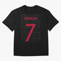 Christiano Ronaldo Portugal Away Jersey 2020 Oversized T-Shirt Follow Every Goal of the FIFA World Cup 2026 USA Canada Mexico Journey through Cristiano Ronaldo, Haaland and CR7 Highlights, England and Germany Pride, Sports Nostalgia, International