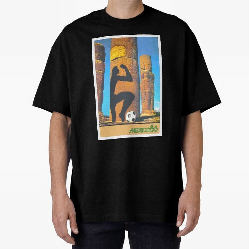 Mexico 86 Oversized T-Shirt Stand Out with Spirit from Global Football Passion for FIFA World Cup 2026 USA Canada Mexico, Centered on Messi, CR7 and Mbappe, Netherlands, Classic Soccer Heritage, Championship Pressure, Fan Loyalty and International