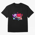 RonaDora chibis Oversized T-Shirt Celebrate the Magic of FIFA World Cup 2026 USA Canada Mexico Inspired by Haaland and Mbappe, Spain Energy, Fan Favorite Moments, National Team Passion, Big Match Drama and Soccer History; Great for Supporters Who