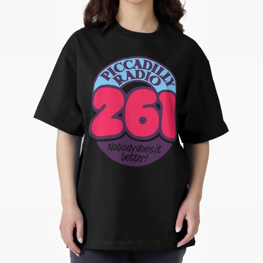 Piccadilly Radio Manchester Oversized T-Shirt Spotlight FIFA World Cup 2026 for Fans of Messi, CR7 and Mbappe and Portugal, Bringing Global Supporter Spirit, Legendary Goals, National Colors and Tournament Celebration; Perfect for People Who Love